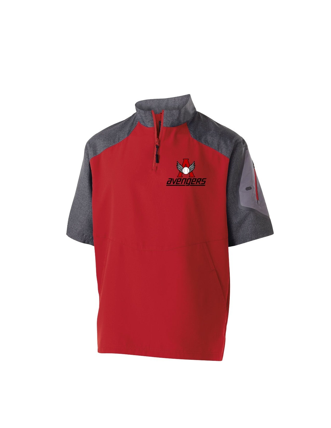 Pull manches courtes à épaulettes rouge femme | Morgan